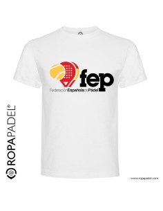 Camiseta de pádel FEP "Federación Española de Pádel" en ROPAPADEL 2