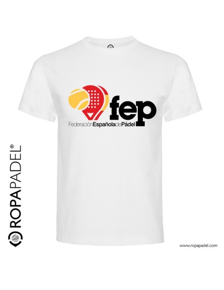 Camiseta de pádel FEP "Federación Española de Pádel" en ROPAPADEL