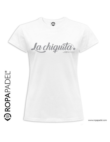 Camiseta de padel "La Chiquita" - Compra ropa de pádel en ROPAPADEL Camiseta de padel "La Chiquita" - Compra ropa de pádel en ROPAPADEL