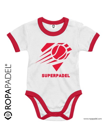 Body de pádel para bebé "BABYPADEL SUPERPADEL - Bodys en ROPAPADEL Body de pádel para bebé "BABYPADEL SUPERPADEL - Bodys en ROPAPADEL